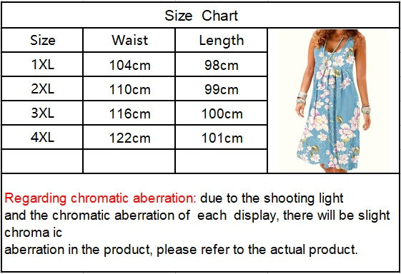 Self-pick-up Plus Size Women's Printed V Neck Micro Stretch Tank Dress Fashion Casual Dresses  Only Self-pickup Is Supported
