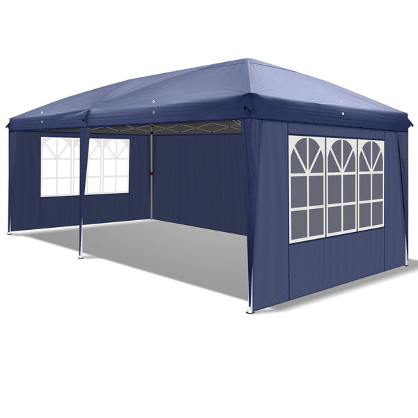 10X20ft Blue 4 Sided 2 Window Folding Shed