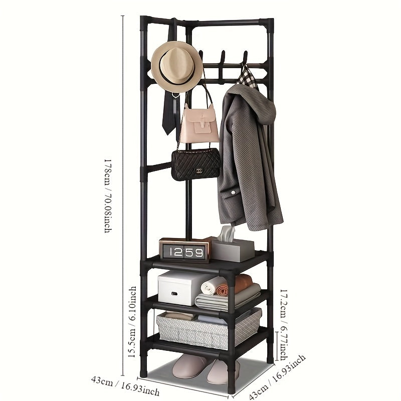 A Multi-functional Minimalist-style Coat Rack With Removable And Washable Compartments, Available In Black And White.Can Be Delivered To All European Countries. Please Contact Our Customer Service