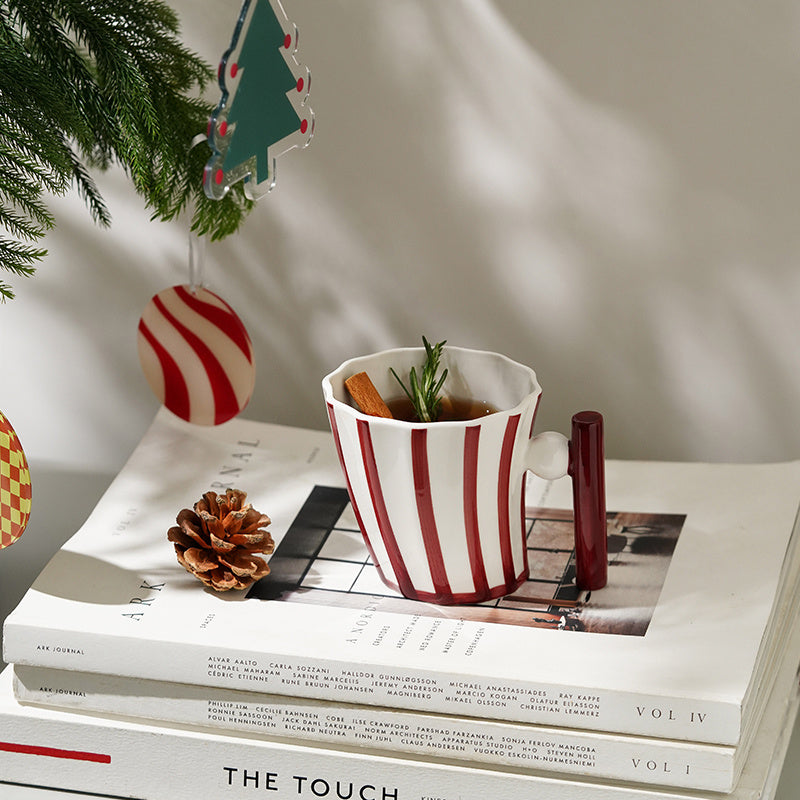 Vintage Striped Viking Mug Creative Ceramics