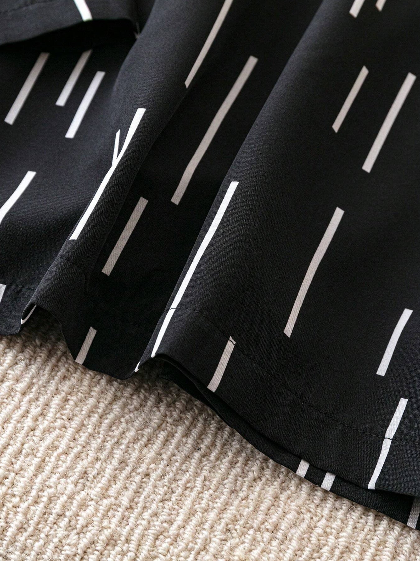 Women's Plus Size Line Print Wide-Leg Pants - Summer Casual Work Outdoor Trousers