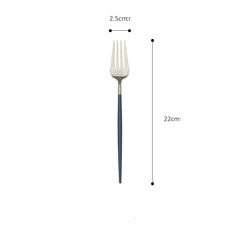 Electroplating Western Tableware Stainless Steel Cutlery Set