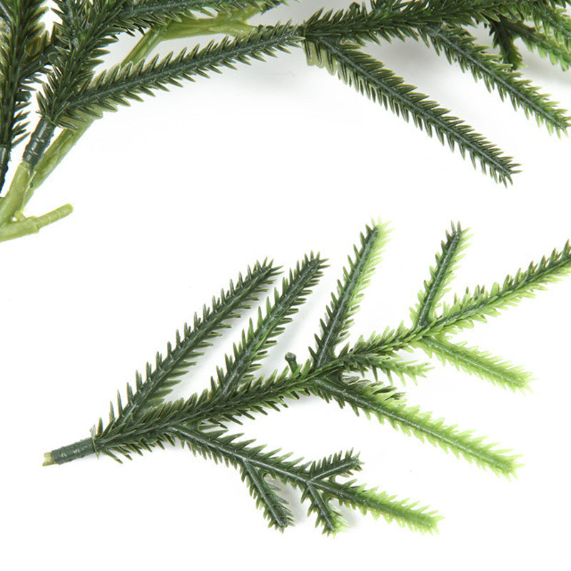 12pc Artificial Norfolk Pine Branches  Pine Needle Branch For Christmas Decor