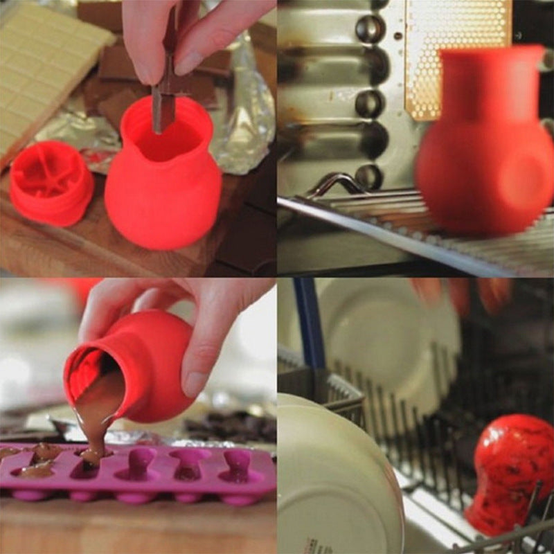Silicone Chocolate Sub-packaging Pot Can Be Put Into Microwave Oven