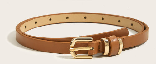 Retro Thin All-match Pin Buckle Small Belt