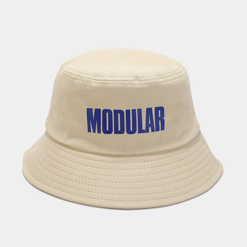 Letters Fisherman Hat Face-showing Little Korean Style Students