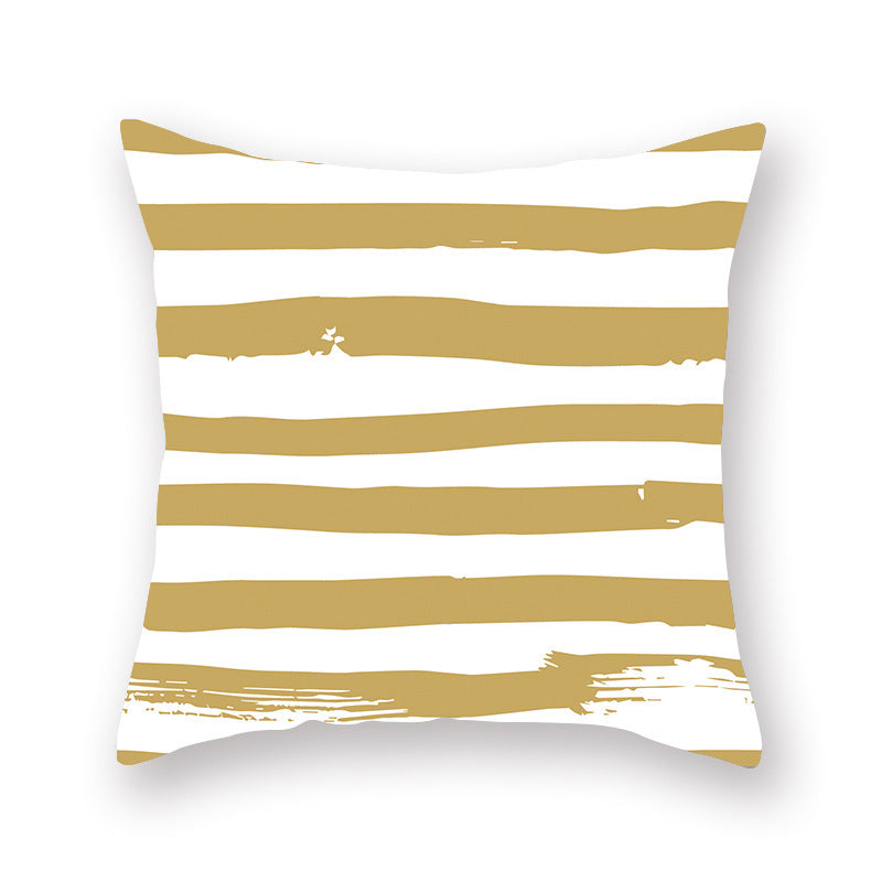 Golden Valentine's Day Peach Skin Pillowcase