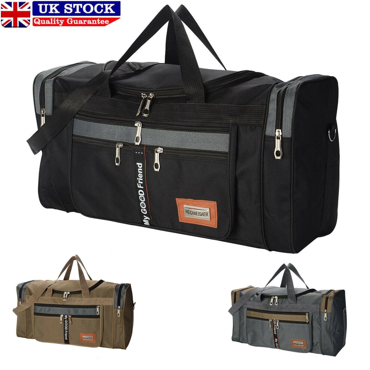 Mens Extra Large Big Sports Gym Holdall Bag Travel Work Cabin Barrel Bag UK