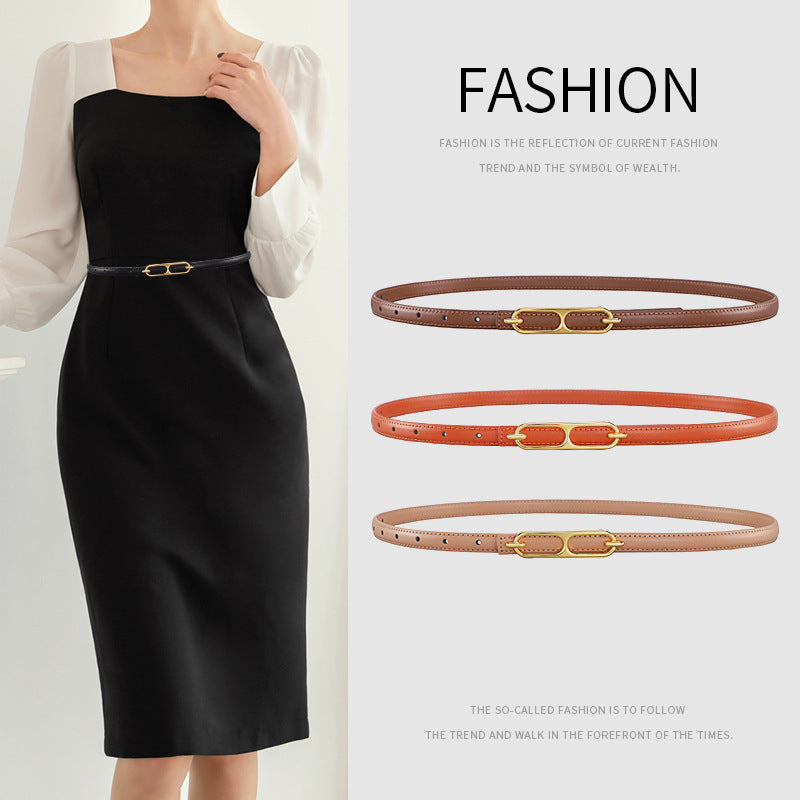 All-match Suit Waist-tight Dress Decoration Geometric Belt
