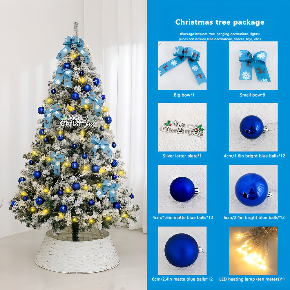 180cm New Christmas Tree, Equipped With Three Different Accessory Packs In Gold, Red, And Blue. It's On Off-season Promotion