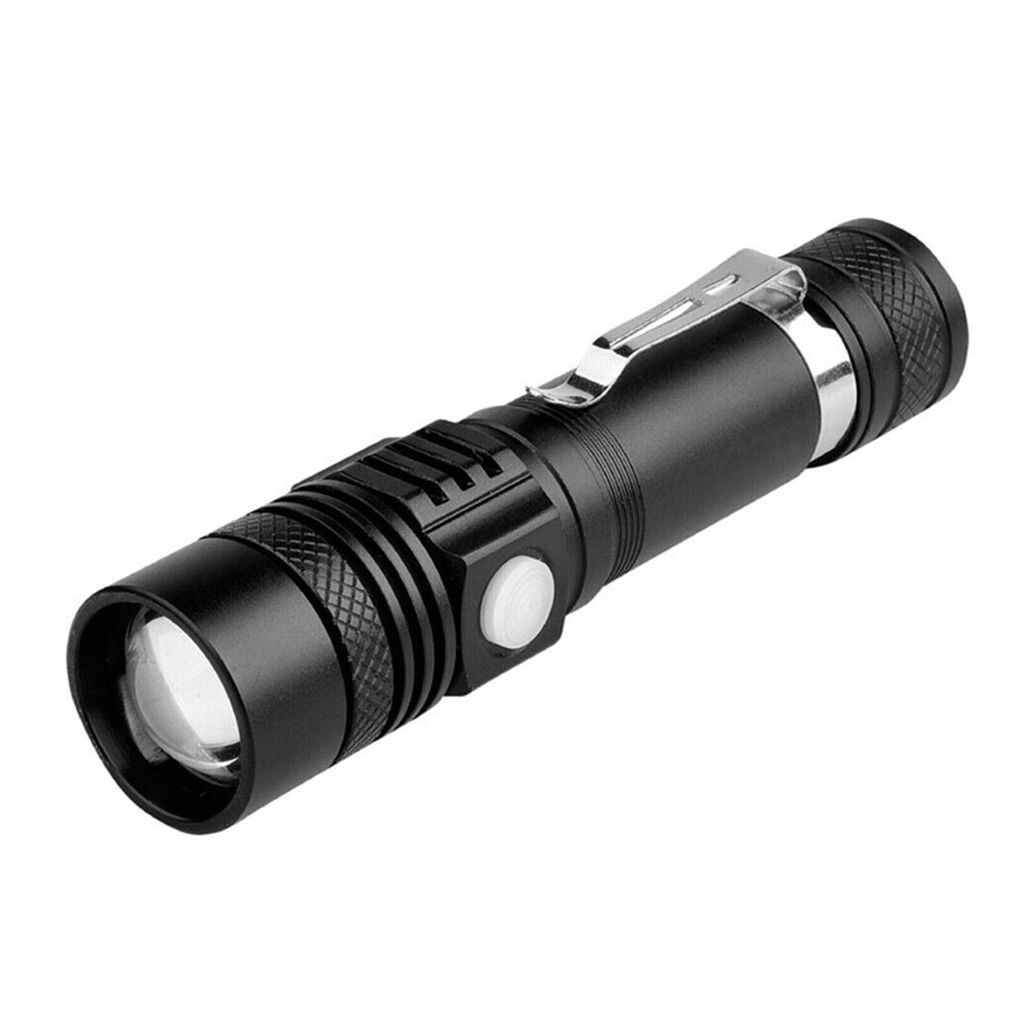 2 Pack LED Taschenlampe Aufladbar USB Super Hell Taktisches Fackel Lumen Akku