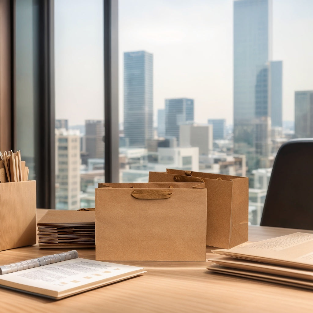 12-piece Kraft Paper Bags, A Variety Of Sizes Are Available, Suitable For Birthdays, Shopping, Gifts, Business And Other Occasions, Durable And Reusable
