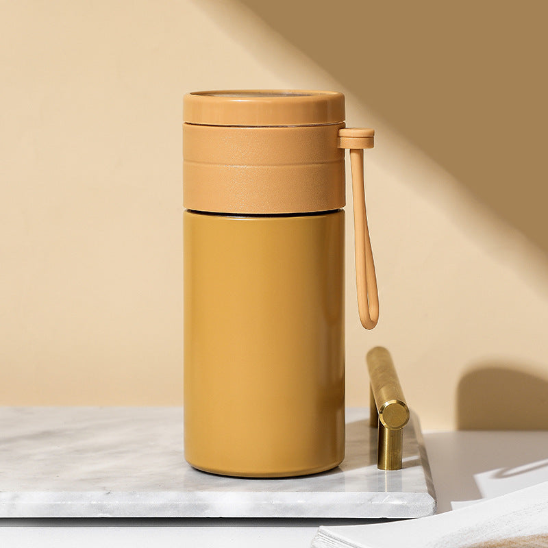 Stainless Steel Tea-water Separation Thermos Vacuum Double-layer Tea Cup