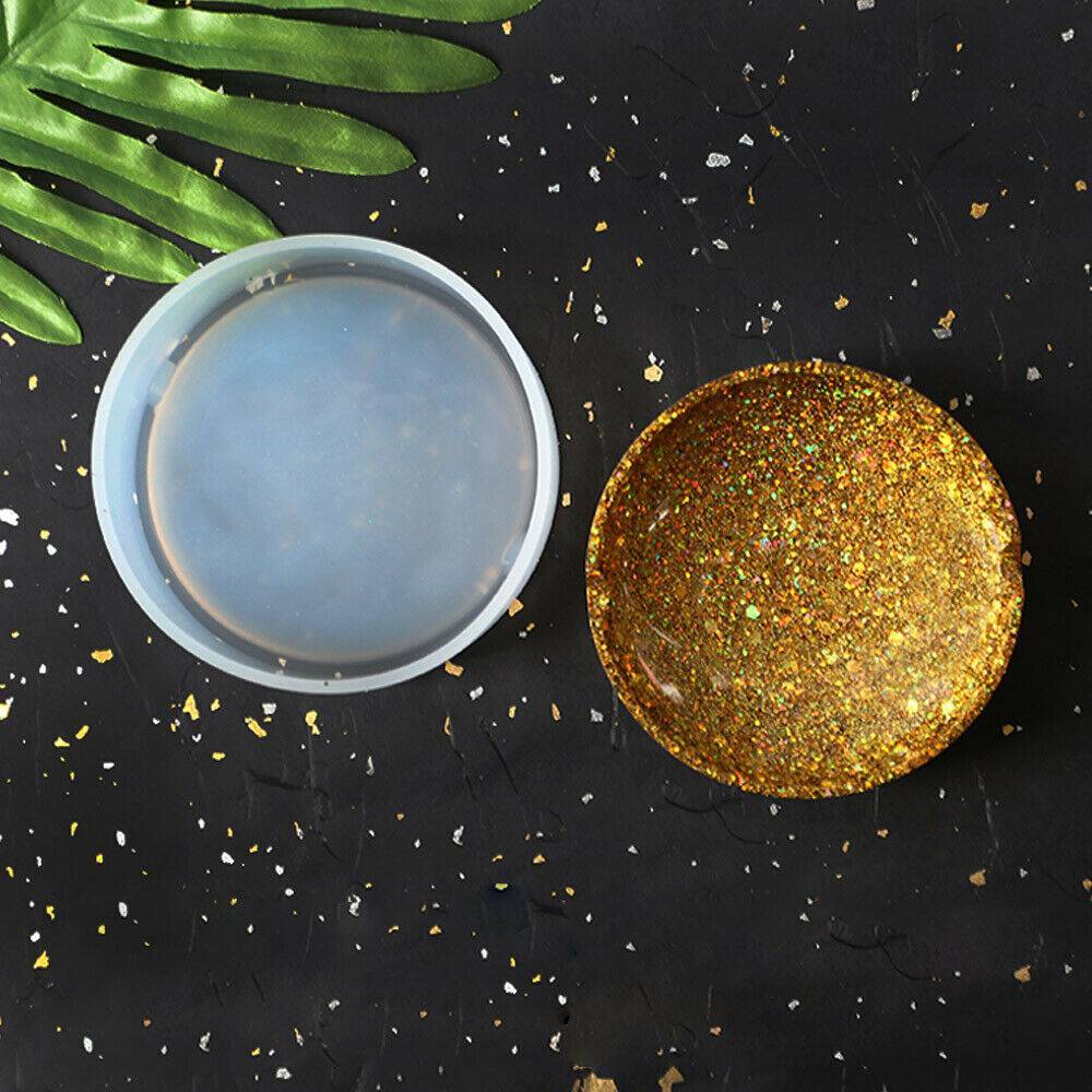 18pcs Coaster Cup Mat Mold Round Silicone Mould Kit For Craft DIY Epoxy Resin