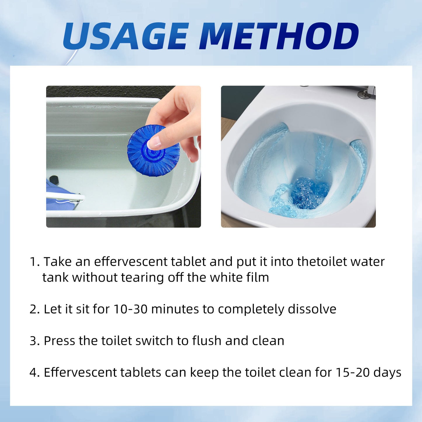 Cleaning Toilet Dirt With Fragrance Cleaning Tablets