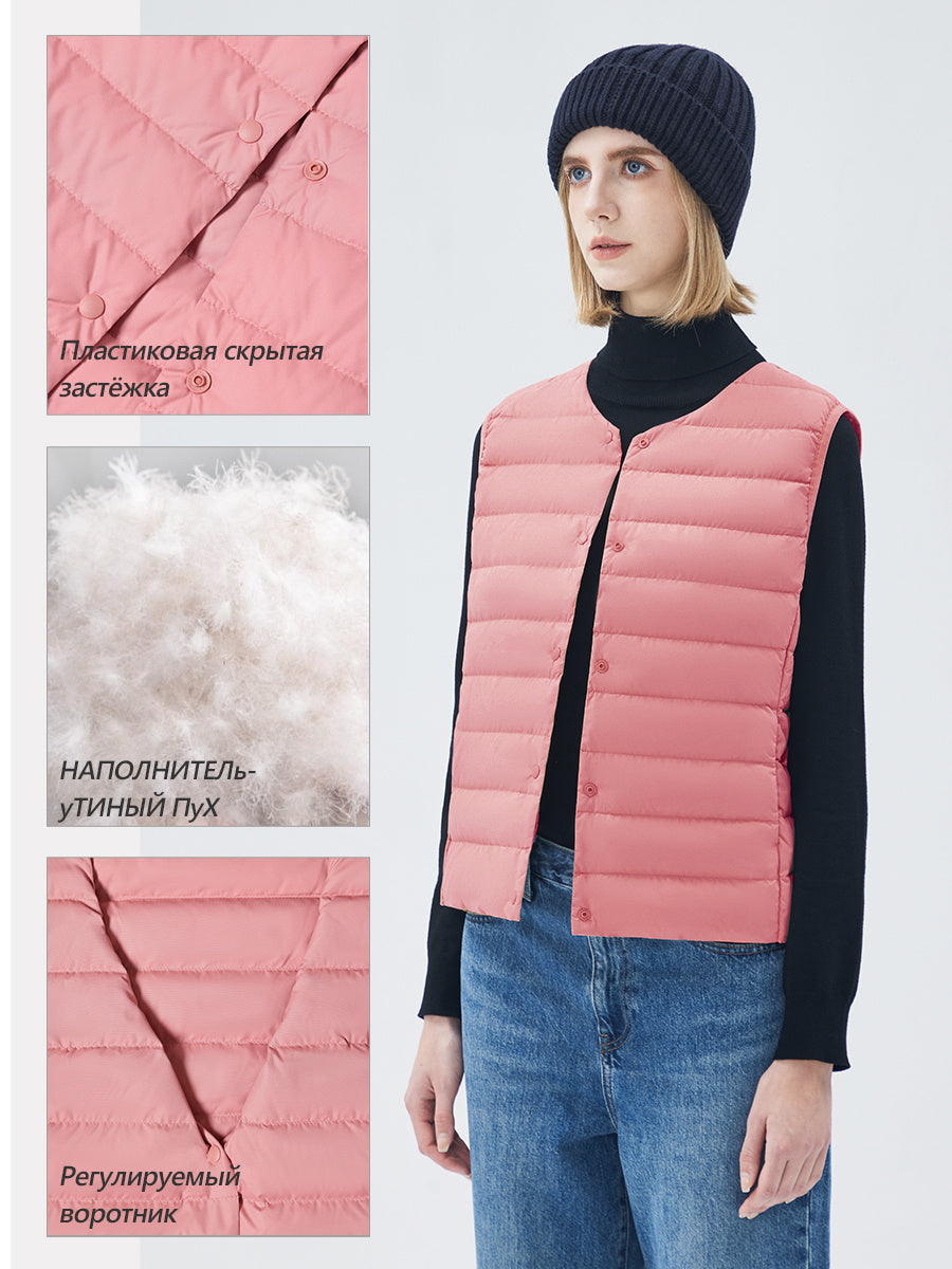 WOMAN Lightweight Down Packable Vest No Free Shipping Only Available At Official Warehouse Prices