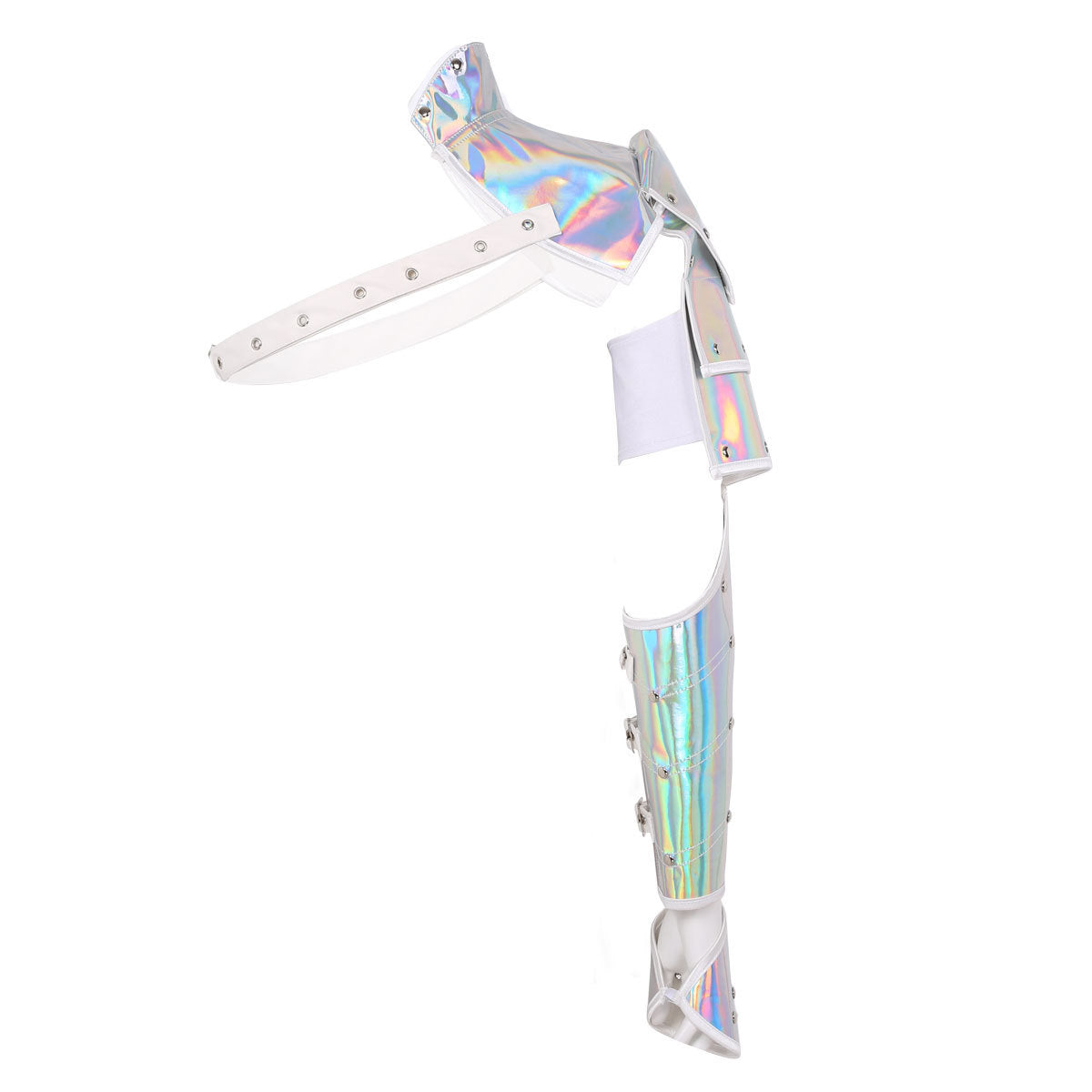 Silver Phantom Shoulder Arm Performance Dress