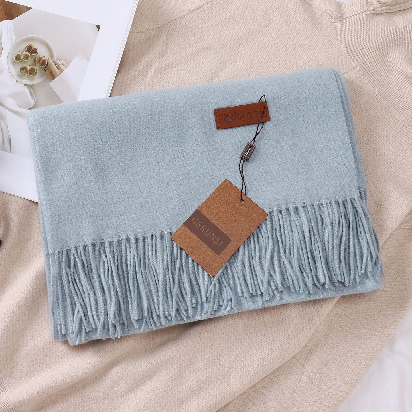 Solid Color Faux Cashmere Women's Scarf