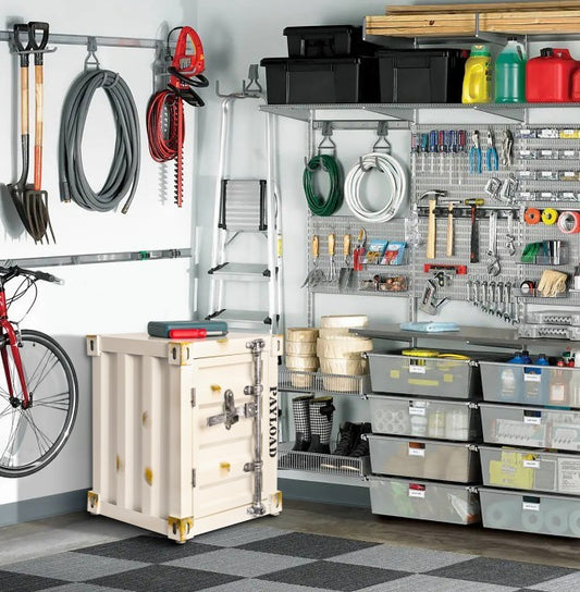 Industrial Style Shipping Container Storage Cabinet Side Table End Table