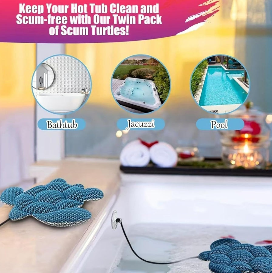 Hot Tub Cleaning Sponge - Foam Sponge Scum Absorber, Reusable Cleaning Sponge For Pool, Spa Or Hot Tub To Collect Dirt, Remove Grime And Oil