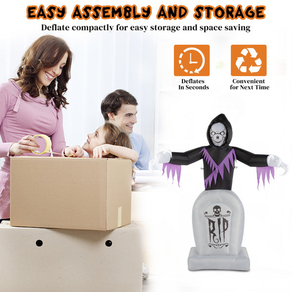 Grim Reaper And Grave, Halloween Inflatable Decoration 12V