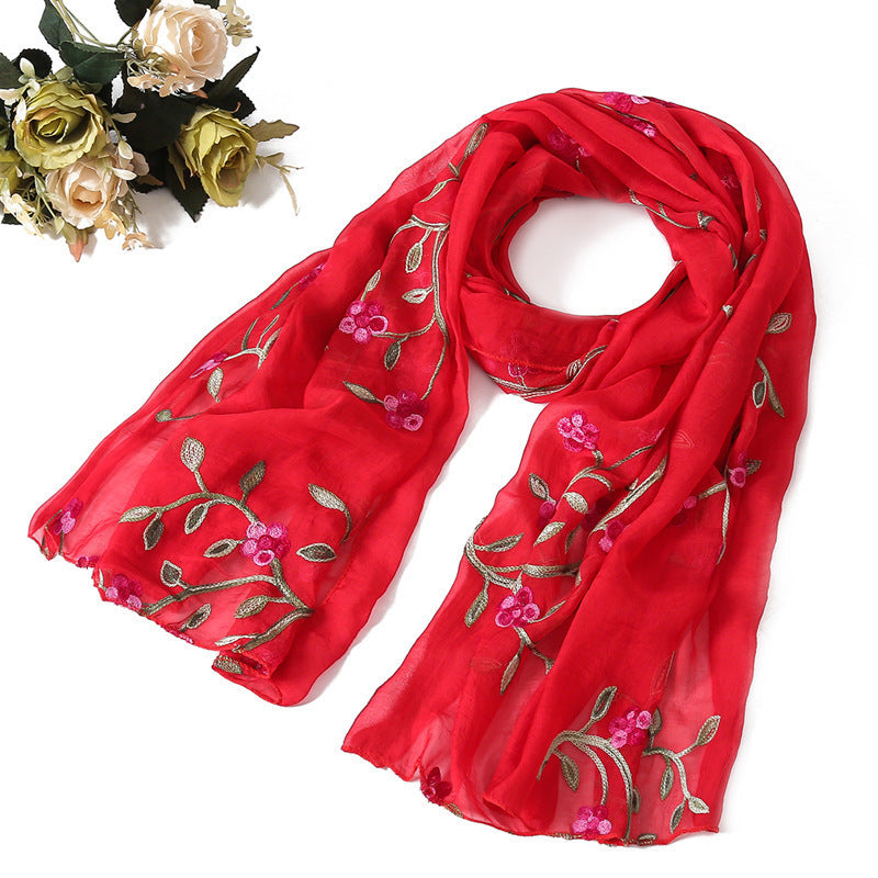 Ladies Silk Scarf Shawl