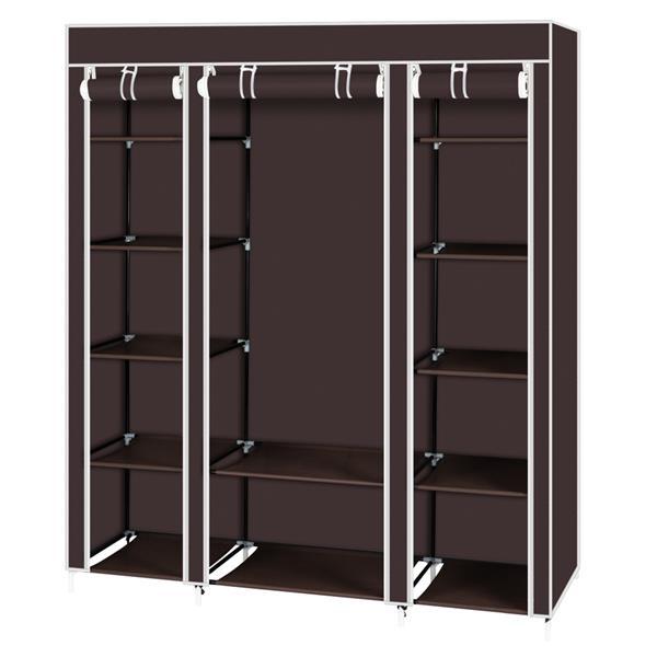Non Woven Wardrobe With 5 Layers And 12 Compartments