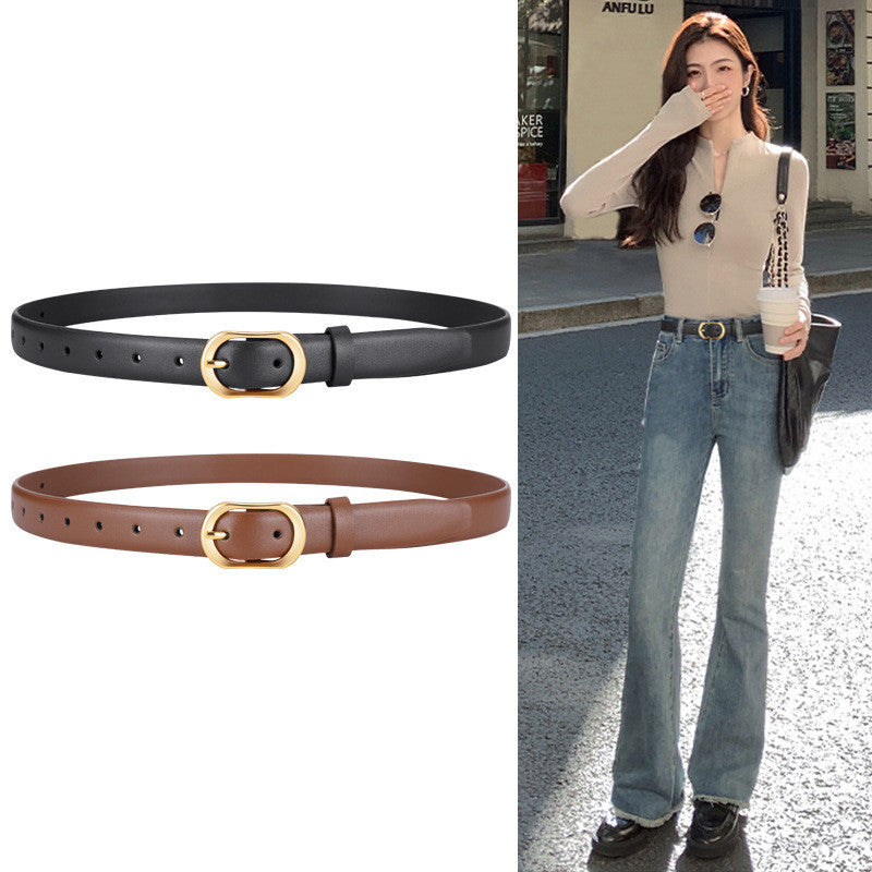 Personalized Leather Belt Casual Women