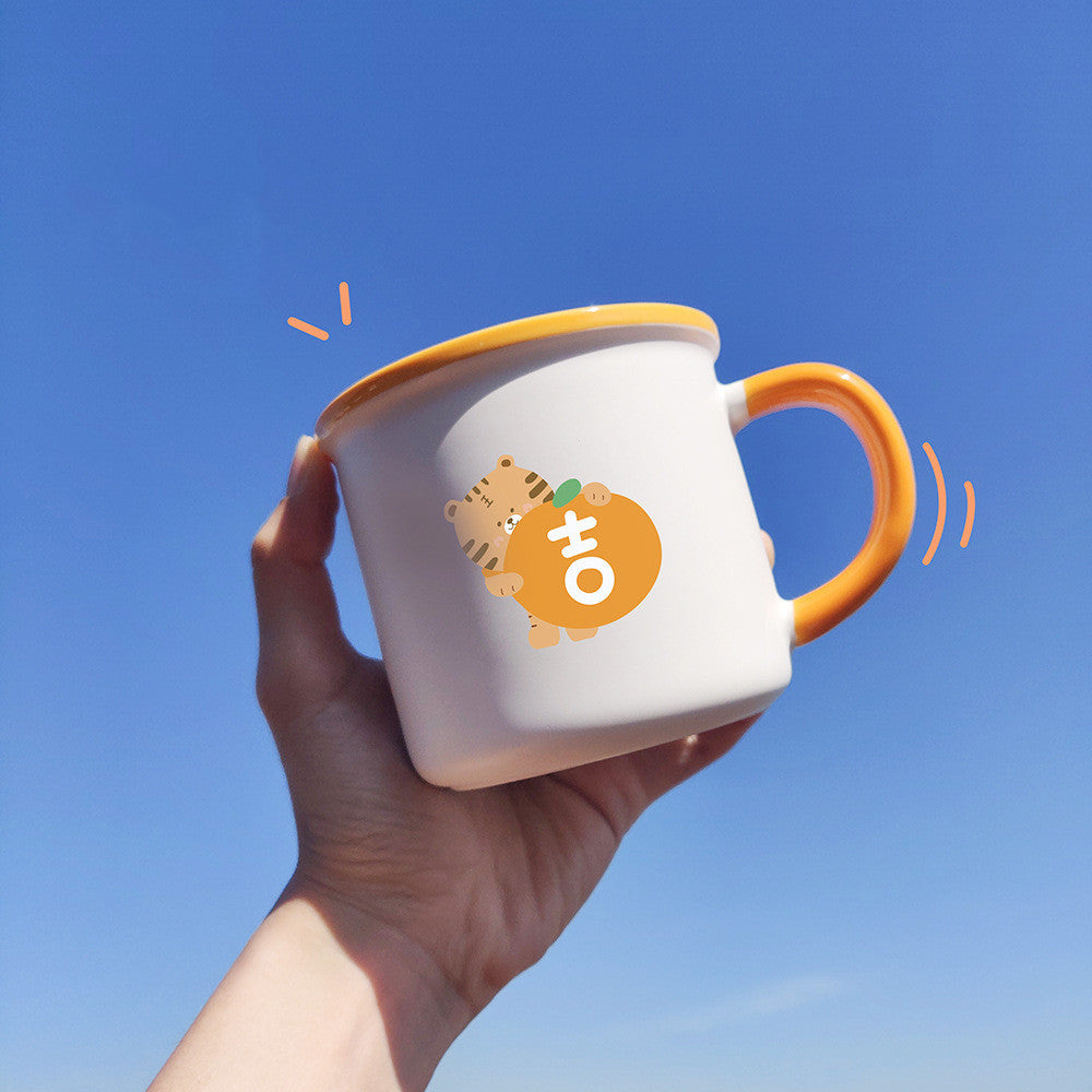 Love Tiger Ceramic Mark Drinking Cup