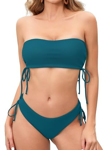 Women's Fashion Simple Solid Color Bikini Set