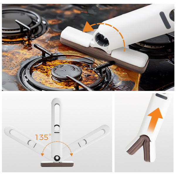 Mini Mop Portable Self-Squeeze Short Mop, Mini Lazy Hand Wash-Free Strong Absorbent Mop