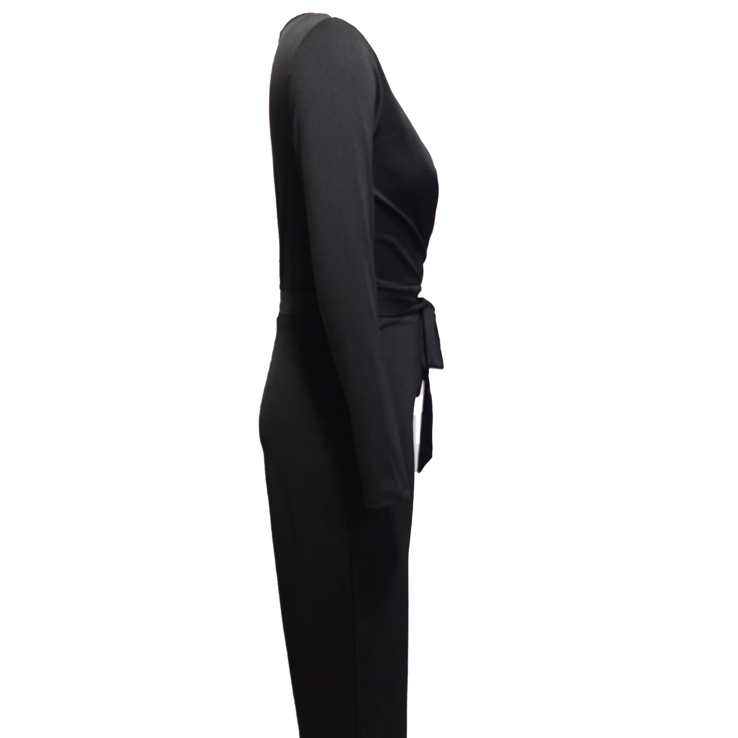 Ladies' Fashionable Slim Fit Sexy V-neck Long Sleeved Slimming Jumpsuit