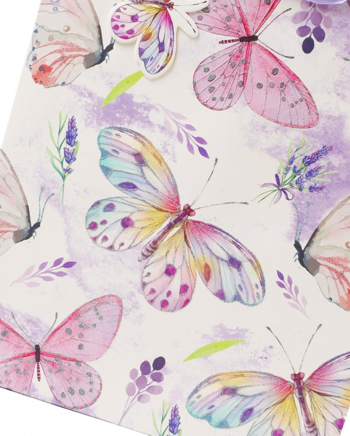 Set Of 12 Pieces Of Banmei Butterfly Pattern Gift Bag Tote Bag