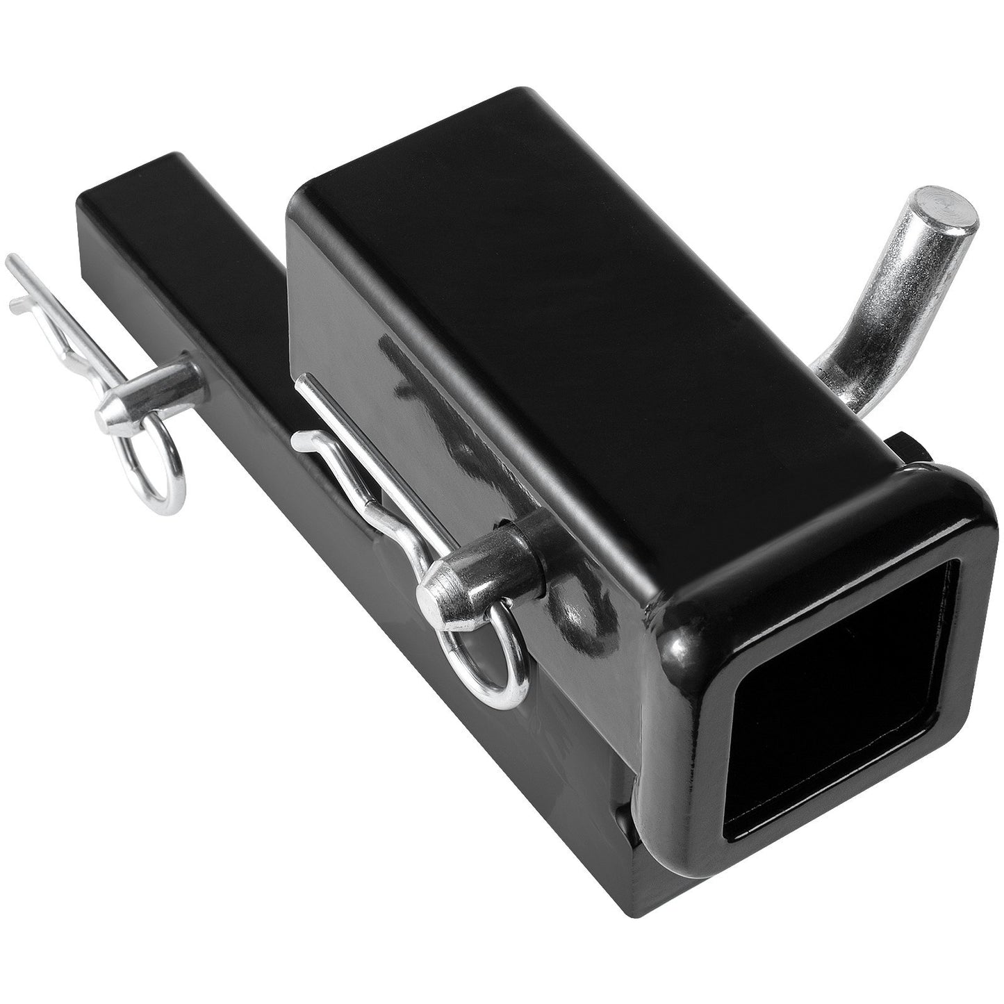 VEVOR Hitch Adapter, Receiver Hitch Extender Extension, Trailer Hitch Riser With Rise Drop, Extension Length, 4000 Lbs Towing Capacity, Hitch Pins, Bolt And Nut Included, Black