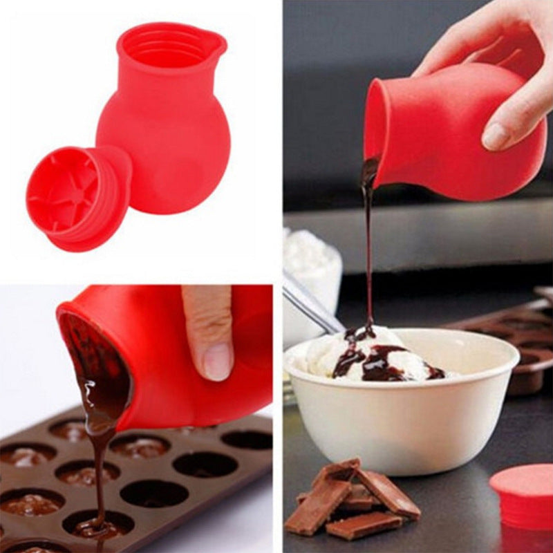 Silicone Chocolate Sub-packaging Pot Can Be Put Into Microwave Oven