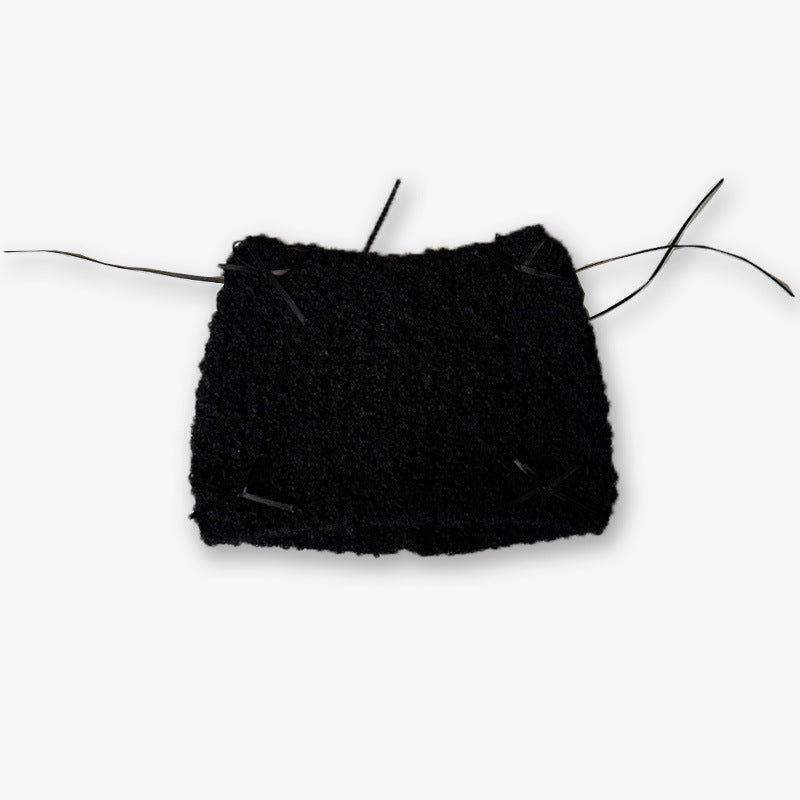 Niche Bow Hand Knotted Knitted Cute Girl Wool Hat