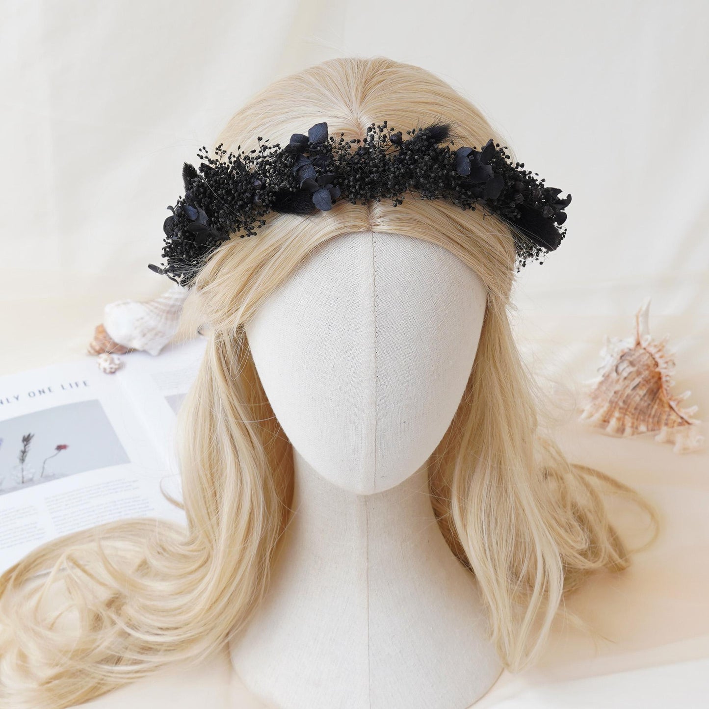 Gypsophila Crown, Dried Flower Crown, Bridal Wedding, Daily Party, Birthday Suitable Crown