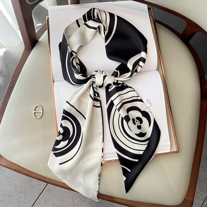 Simple Warm Scarf Hair Band Thin And Narrow Ribbon