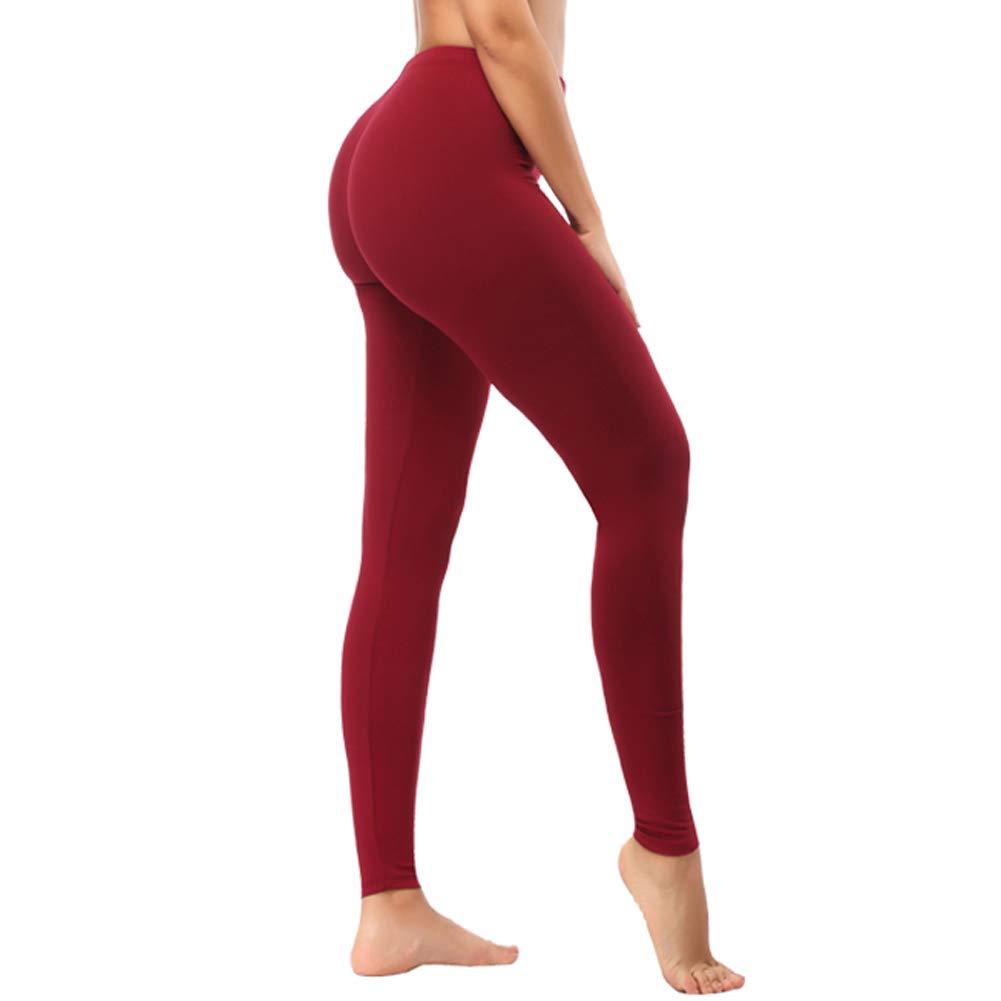 Leggings - Cropped Low-rise Solid Burgundy
