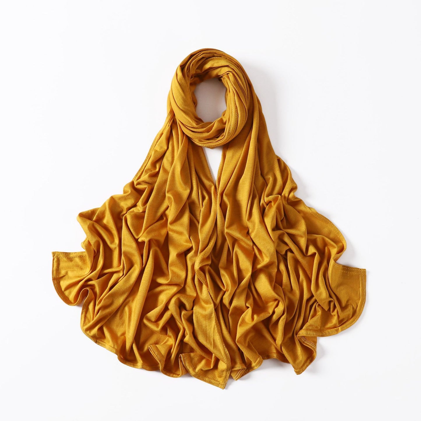 35 Colors Malaysia Pure Color Modal Curling Mercerized Cotton Scarf