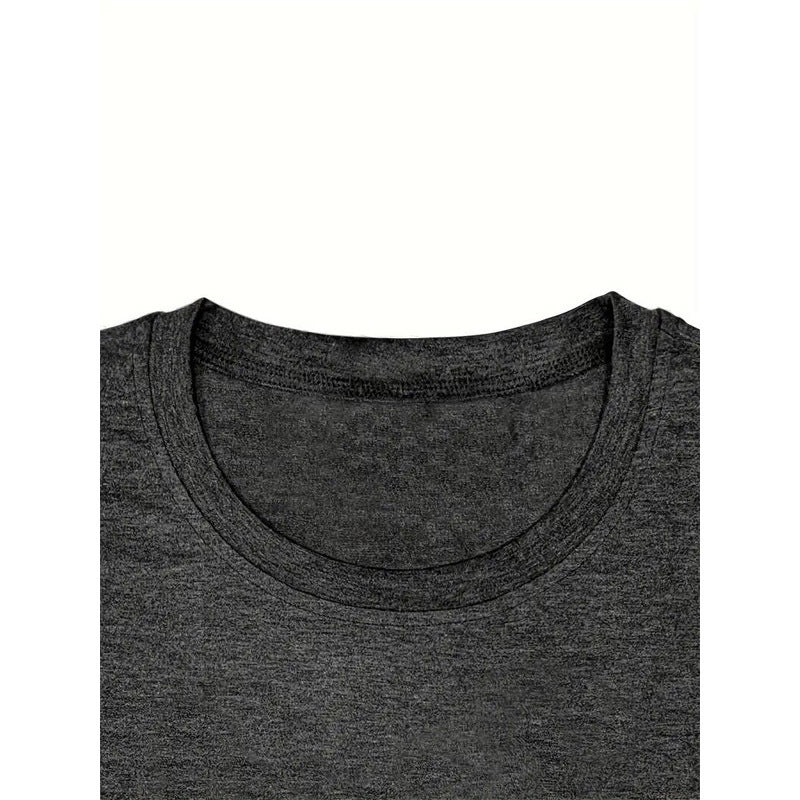 Women's Round Neck Short Sleeve T-Shirt With Colorful Elephant Print, Casual Summer Top