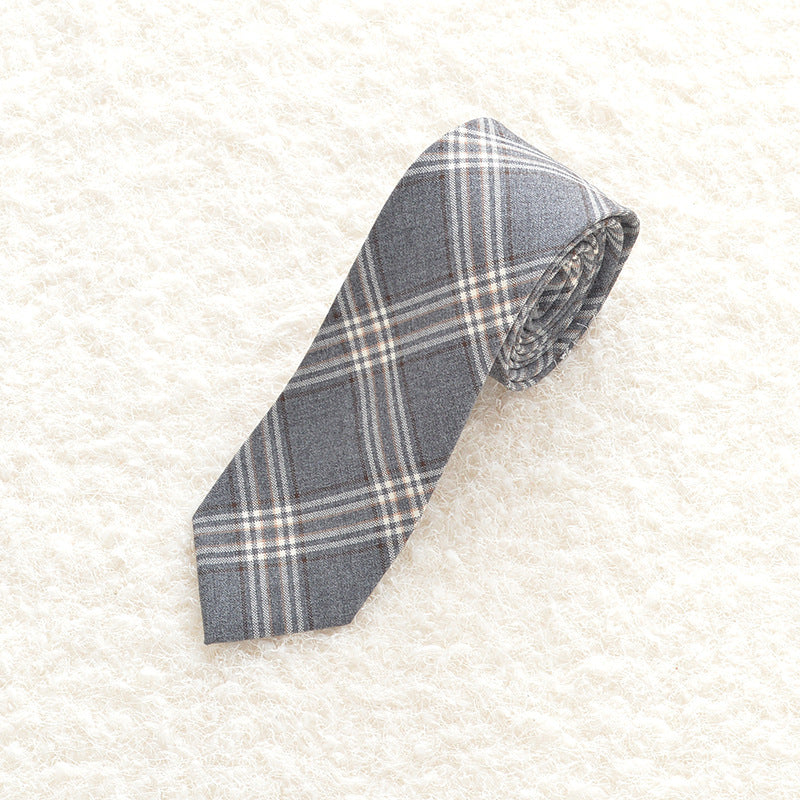 Uniform plaid tie