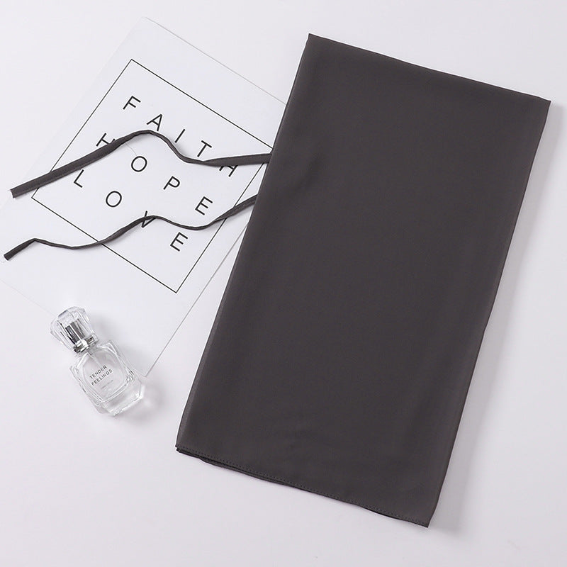 Fashion New Pearl Chiffon Bandage Gauze Scarf