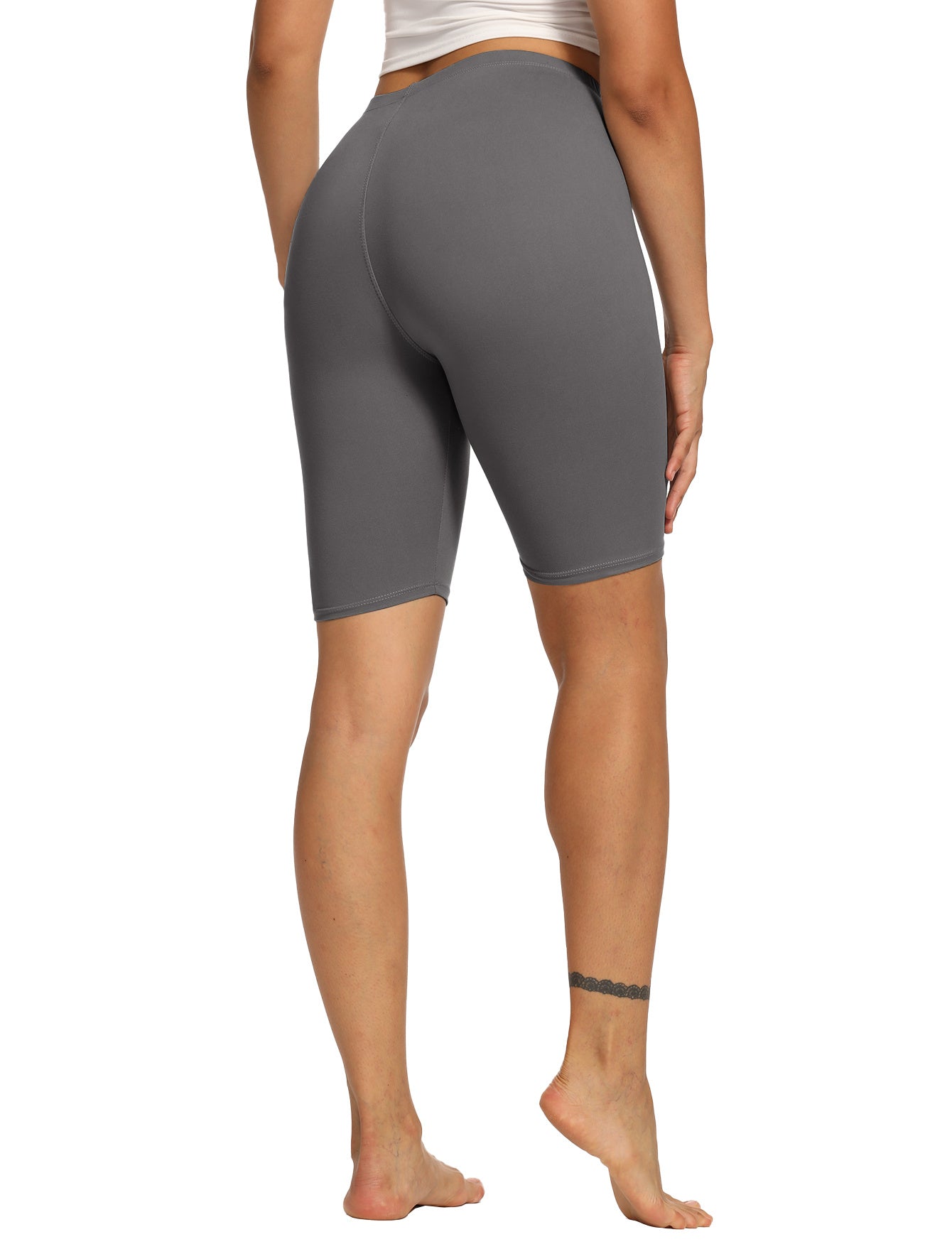 Women's Biker Shorts, 8-inch Summer Shorts, Soft And Elastic, Suitable To Wear Under Dresses, For Training, Running, Cycling And Yoga