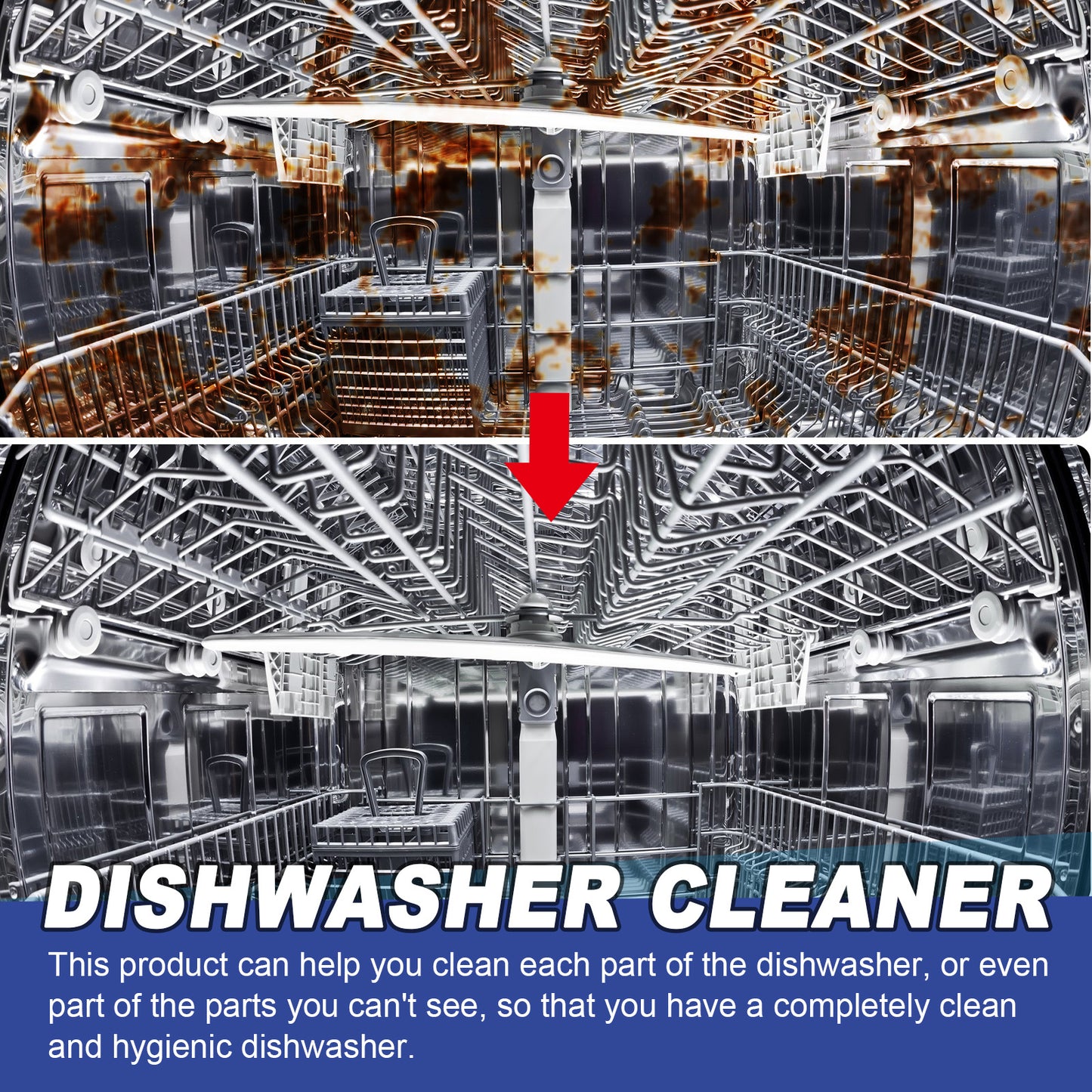 Dishwasher Cleaning Tablets For Removing Dirt And Oil Stains