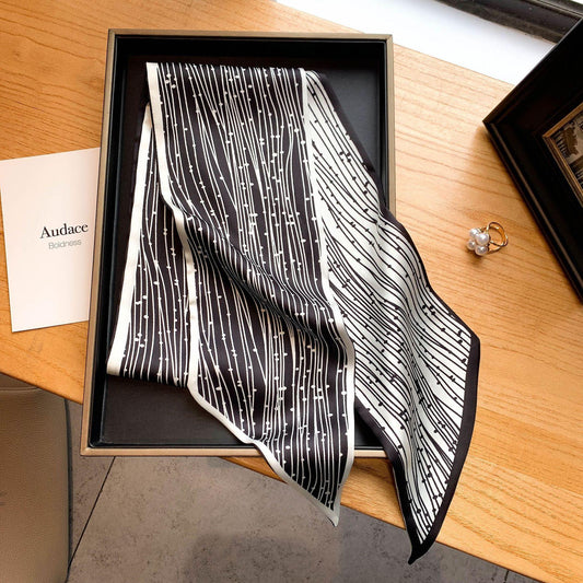 Simple Warm Scarf Hair Band Thin And Narrow Ribbon