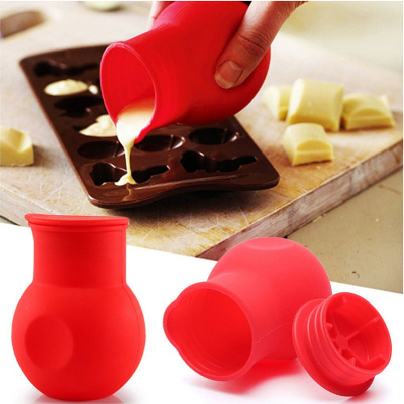 Silicone Chocolate Sub-packaging Pot Can Be Put Into Microwave Oven