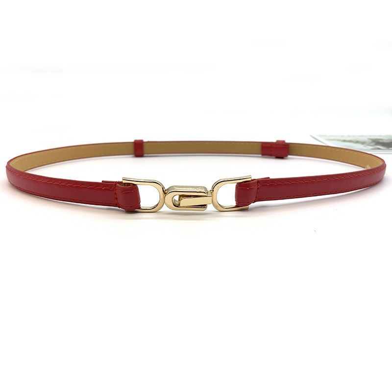 Punch-free Matte Buckle Adjustment Belt Women