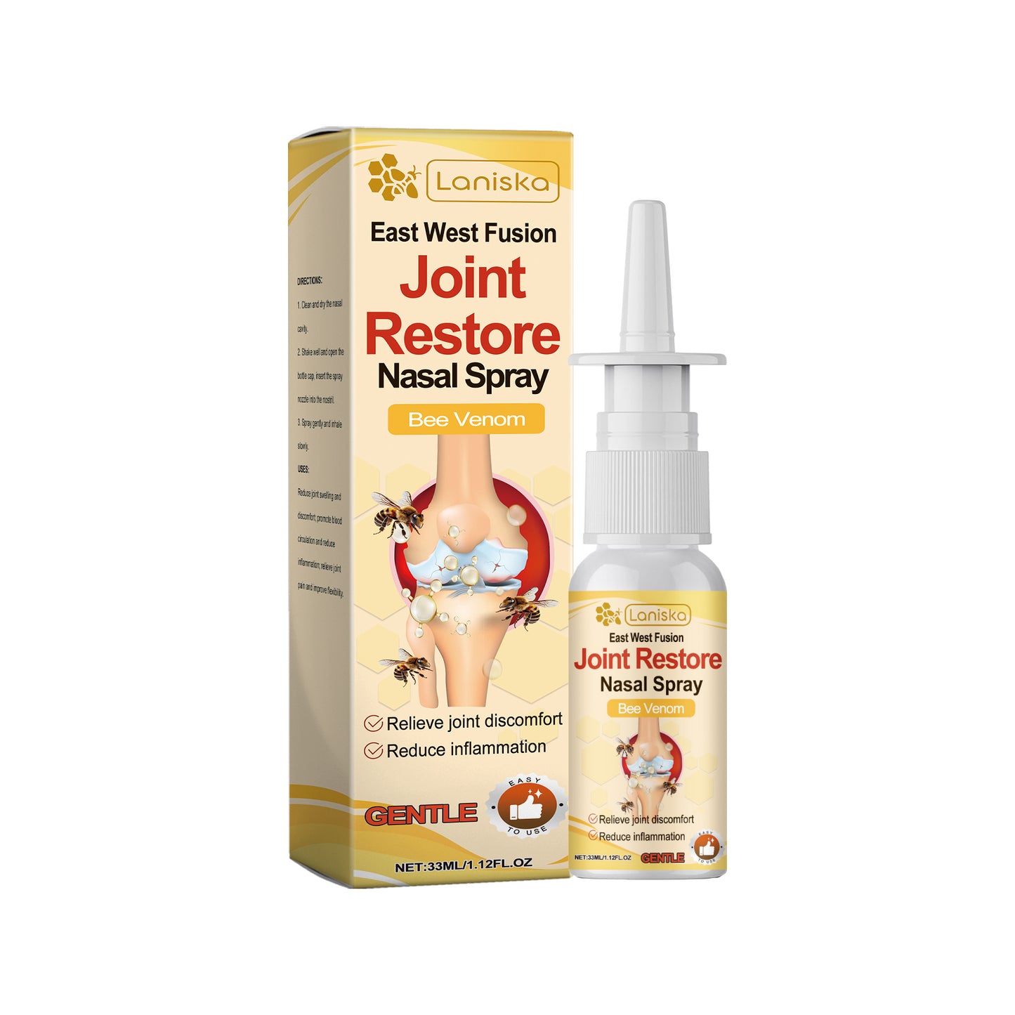 Laniska Herbal Joint Nasal Spray Relieves Joint Discomfort And Improves Flexibility And Comfort Care Spray