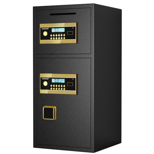 Large Double-door Coin-operated Safe,Digital Security Safe With Fireproof And Waterproof Bag,6.0 Cubic Feet Safe Box With Hidden Code Function For Home,Office And Hotel